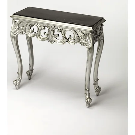 Guilbert Silver Console Table